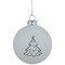 Northlight 4ct Matte White Christmas Tree Glass Ball Ornaments 3&#x22;